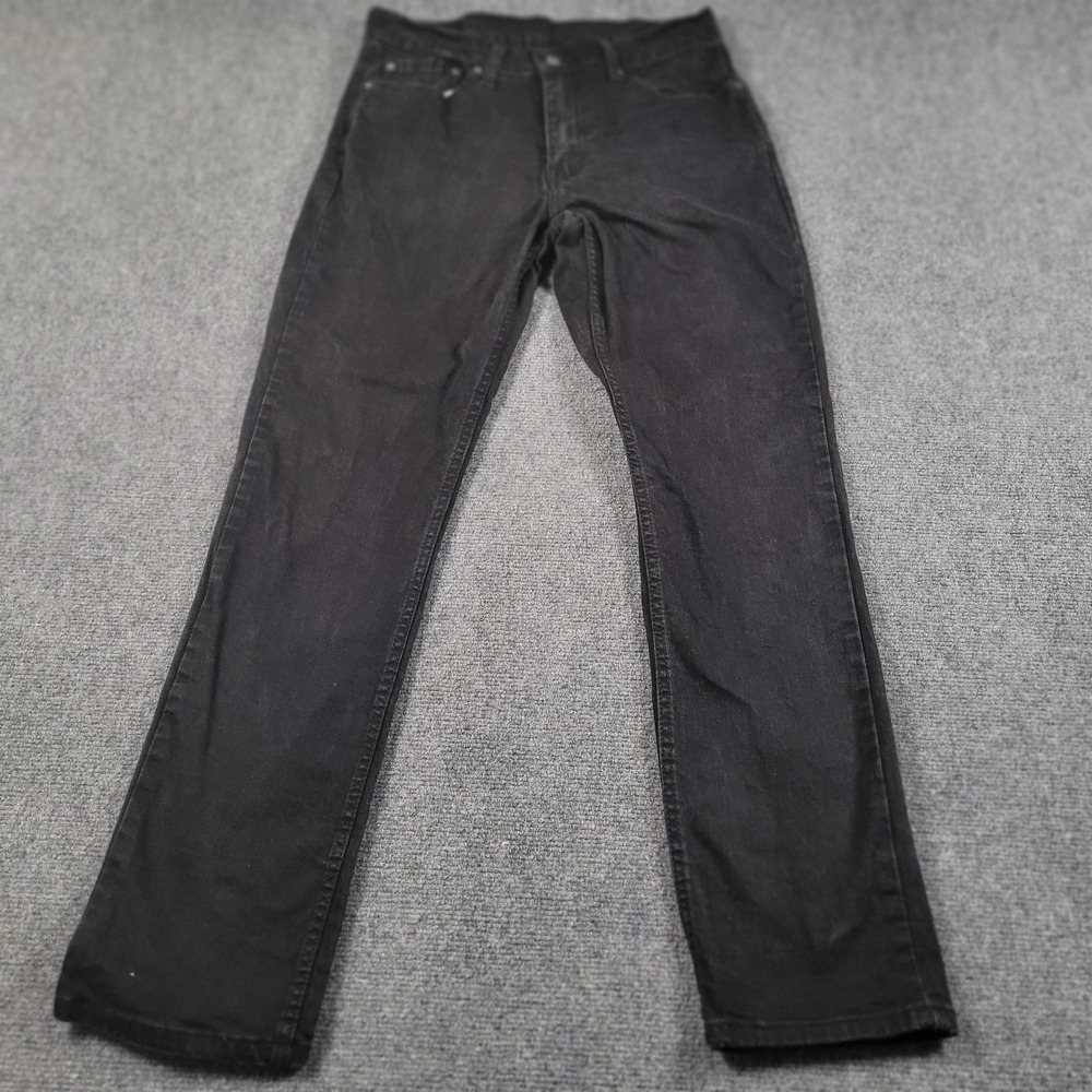 Levis 511 Jeans Mens (32x32 Label) Black Slim Fit Stretch Denim Tapered Leg